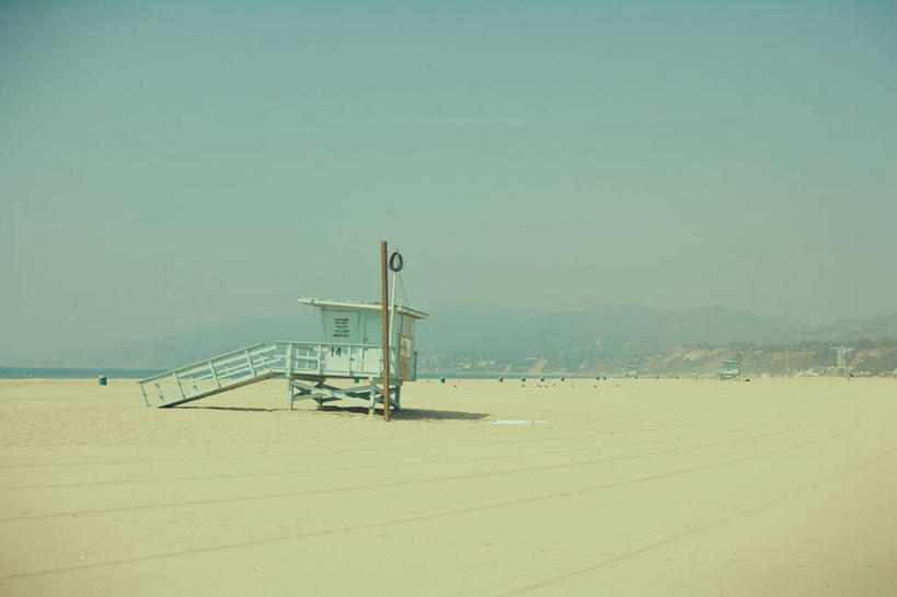 无人,横图,阶调图片,室外,白天,山,美国,沙子,天空,自然,摄影,保护,宁静,加利福尼亚,圣莫尼卡,救生舱,海滩,彩图