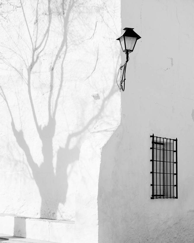 无人,竖图,黑白,室外,白天,窗户,建筑,西班牙,阴影,墙,摄影,照明设备,想法