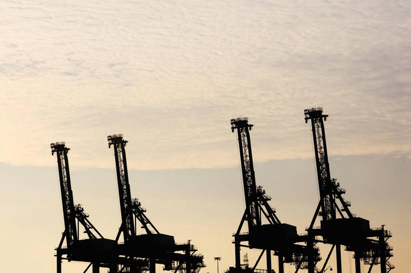 无人,横图,室外,日落,新加坡,云,集装箱,首都,货柜,容器,箱子,工业,运输,摄影,货运,剪影,物流,新加坡市,彩图