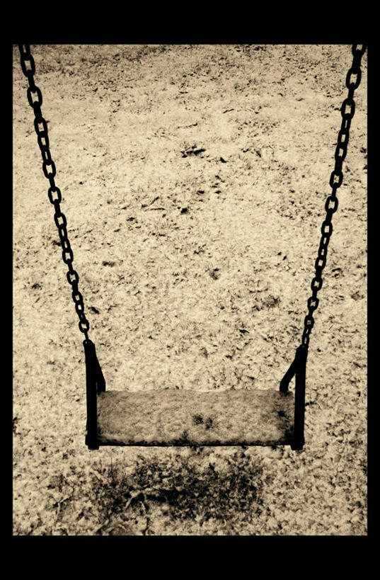 无人,竖图,俯视,室外,白天,雪,爱尔兰,木制,荡秋千,摄影,铁环,锁链,链条,束缚,限制,约束,劳斯郡,彩图,高角度拍摄