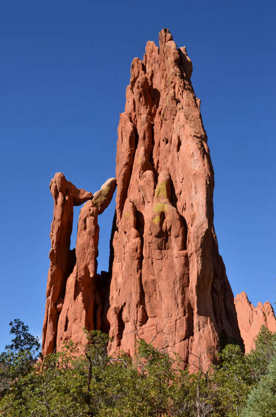 无人,公园,竖图,室外,白天,旅游,度假,美景,美国,地形,景观,娱乐,树,风景,自然,享受,休闲,景色,放松,摄影,岩层,自然风光,科罗拉多州,万里无云,地质学,科罗拉多斯普林斯,岩石,彩图