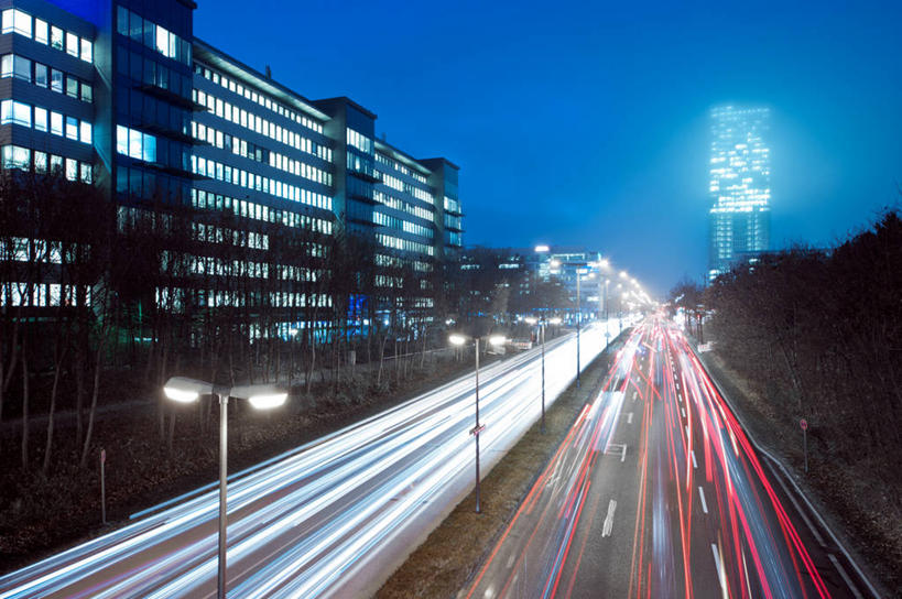 无人,横图,室外,长时间曝光,城市,路灯,德国,慕尼黑,黄昏,摄影,迅速,照亮,巴伐利亚,彩图