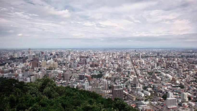 无人,横图,俯视,室外,白天,度假,美景,城市风光,城市,建筑,北海道,日本,亚洲,日本文化,景观,云,娱乐,树,天空,享受,休闲,景色,放松,摄影,东亚,札幌,日本国,北海道地方,北海道岛,县厅,彩图,高角度拍摄,札幌市