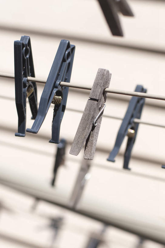 无人,竖图,室外,特写,白天,澳大利亚,一排,整齐,排列,洗衣服,晾衣服,摄影,队列,衣夹,墨尔本,彩图