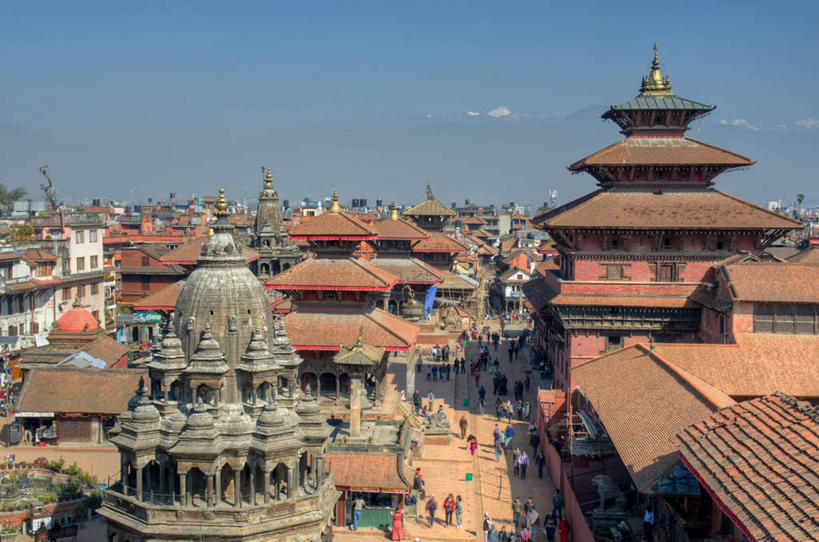 广场,横图,室外,白天,城市,建筑,街道,尼泊尔,亚洲,屋顶,首都,天空,摄影,南亚,加德满都,尼泊尔王国,帕坦,勒利德布尔,帕坦宫殿广场,彩图,帕坦皇宫广场