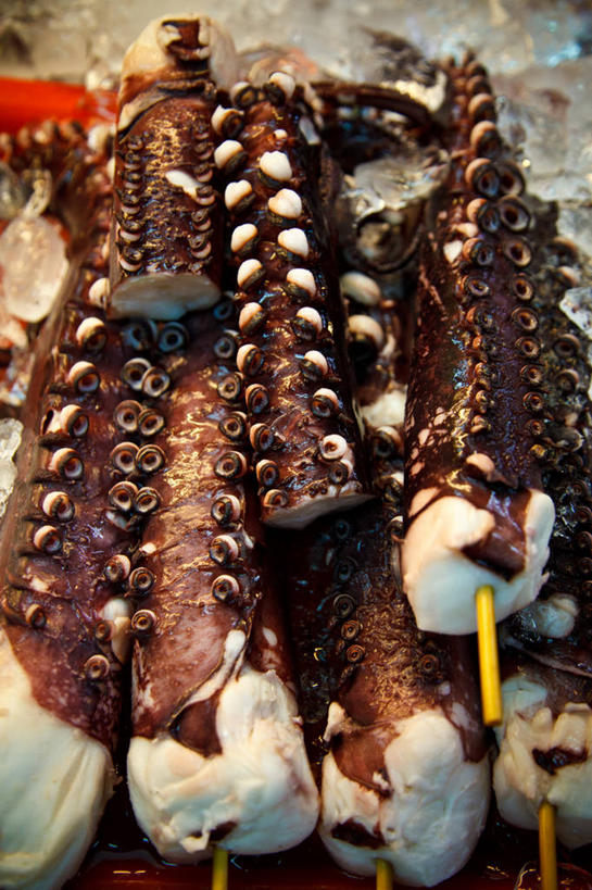无人,竖图,室外,特写,夜晚,章鱼,台湾,准备,堆叠,市场,鱼类,饮食,零售,摄影,清新,健康食物,基隆,海产,彩图