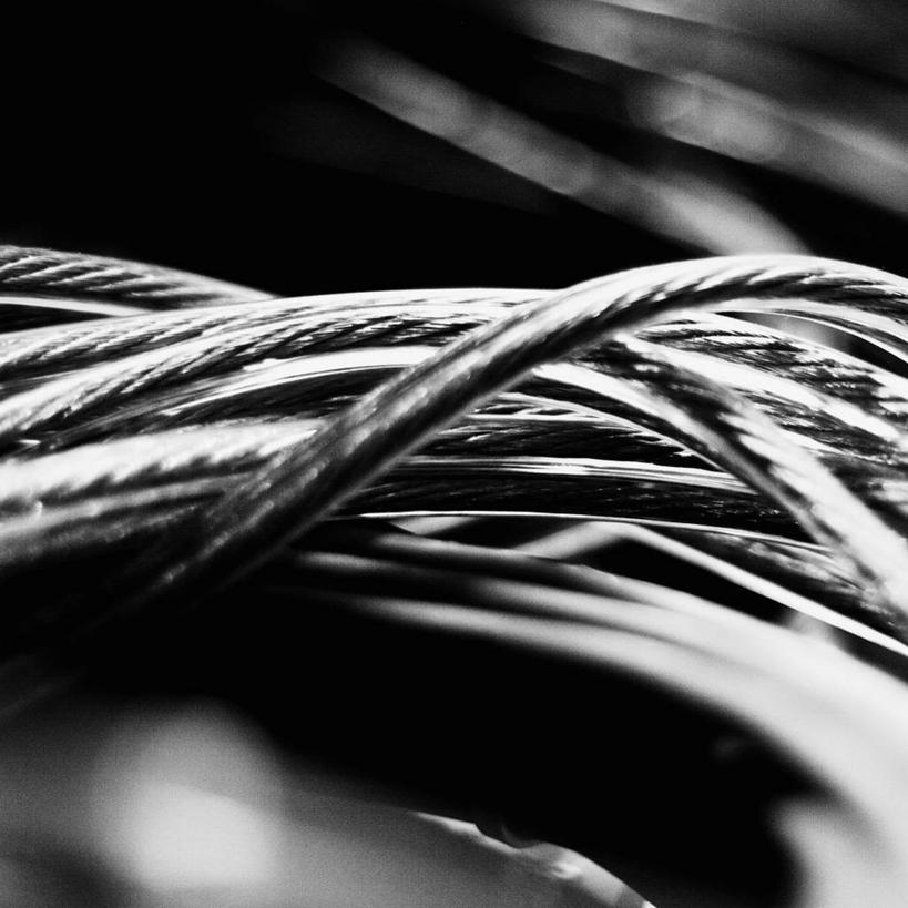 无人,方图,黑白,室内,特写,美国,许多,缠绕,电缆,很多,联系,摄影,俄勒冈州,尤金,混沌