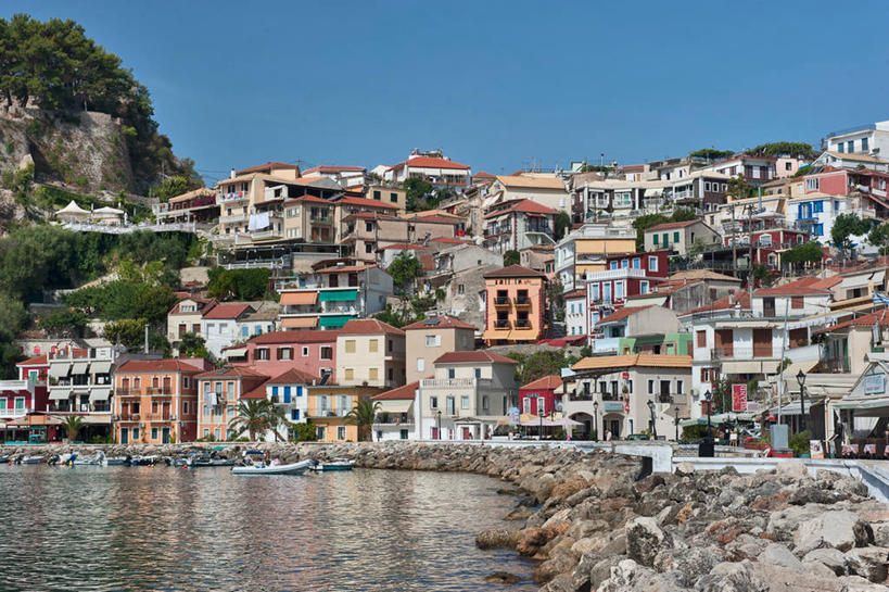 无人,码头,横图,室外,白天,水,港口,建筑,希腊,反射,房屋,社区,摄影,希腊文化,万里无云,彩图,摆渡口,埠头,渡口,渡头,港湾,海港,货运码头,口岸,商港