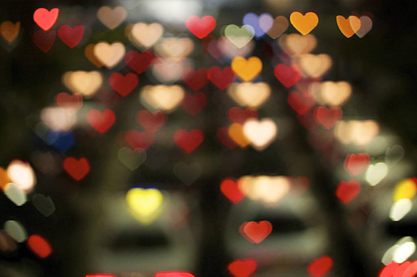 无人,横图,室外,夜晚,日本,运输,摄影,尾灯,照亮,千叶,想法,心型,散焦,彩图,爱