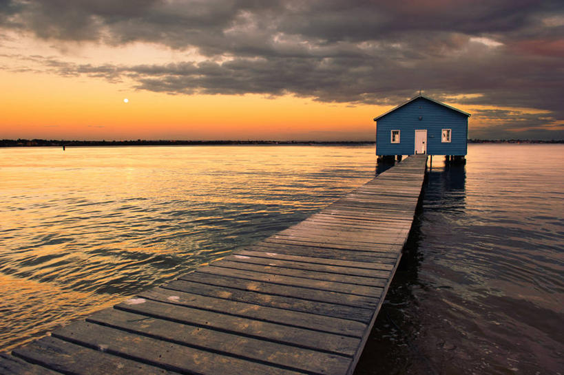 无人,横图,室外,建筑,澳大利亚,水平线,云,蓝色,风景,天空,自然,黄昏,摄影,宁静,西澳大利亚,彩图