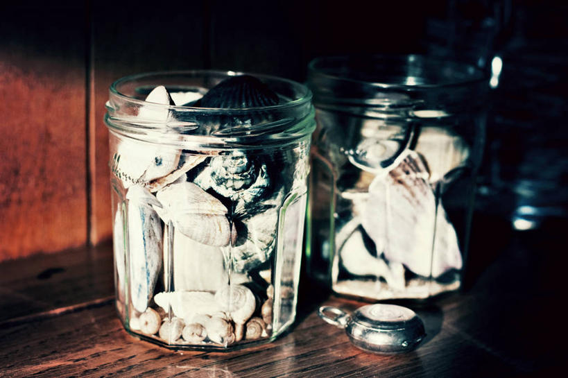 无人,横图,室内,白天,桌子,日光,英国,木制,摄影,多样,广口瓶,收集,彩图