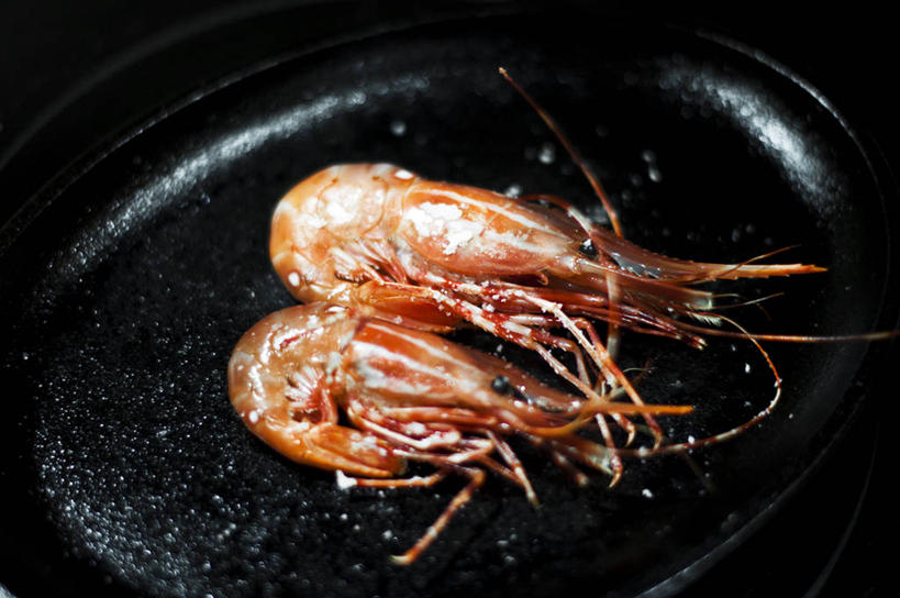 无人,横图,俯视,室内,白天,纽约,美国,准备,虾,食品,锅,饮食,两个,摄影,清新,健康食物,纽约州,腌制食品,海产,彩图,高角度拍摄