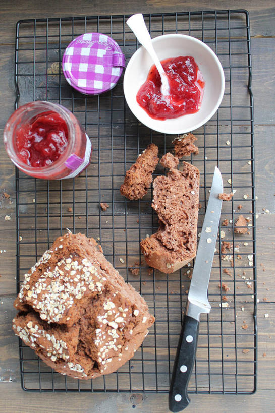 无人,竖图,俯视,法国,咬,碗,摄影,可可粉,咬着,保存,清新,餐刀,广口瓶,健康食物,冷却架,瓦兹河谷省,彩图,高角度拍摄,苏打面包