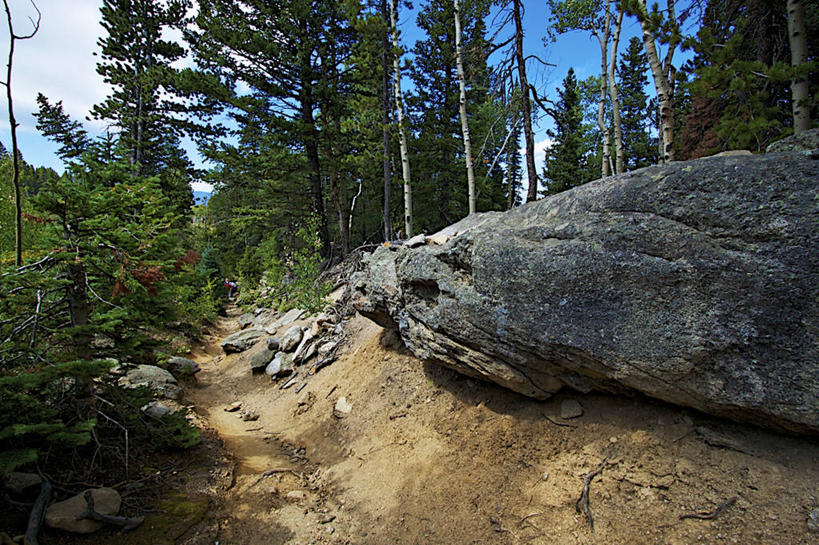 横图,室外,白天,石头,森林,美国,小路,树,天空,自然,摄影,宁静,科罗拉多州,州立公园,冒险,岩石,彩图