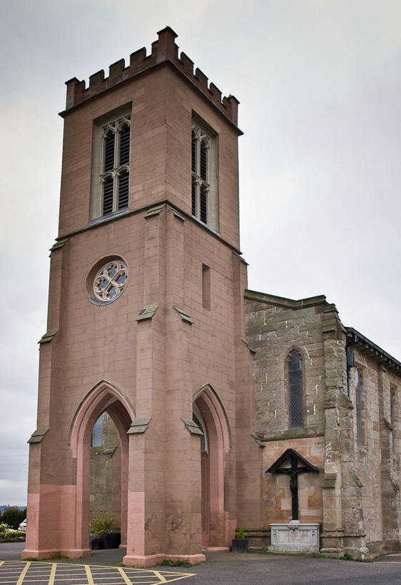 无人,教堂,竖图,室外,白天,建筑,英国,拱门,天空,摄影,基督教,伍斯特郡,彩图,传统文化