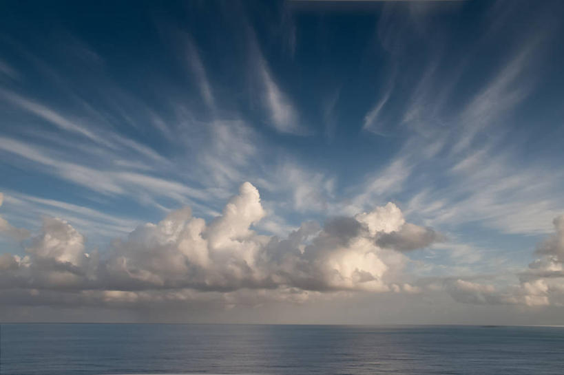 无人,横图,室外,白天,海洋,反射,水平线,云,黎明,自然,摄影,宁静,早晨,彩图