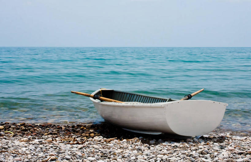 划艇,无人,横图,室外,白天,湖,加拿大,停靠,水平线,天空,自然,运输,摄影,北美,停泊,多伦多,安大略湖,彩图