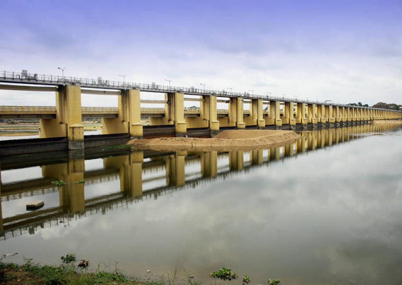 无人,栏杆,横图,室外,白天,水,建筑,印度,反射,云,联系,水坝,天空,自然,摄影,能源,宁静,发展,水力发电,泰米尔纳德邦,彩图