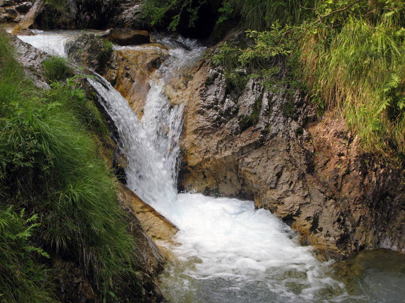 无人,横图,室外,白天,长时间曝光,河流,美景,瀑布,山,意大利,景观,风景,小溪,自然,景色,摄影,宁静,岩层,自然风光,贝加莫,岩石,彩图