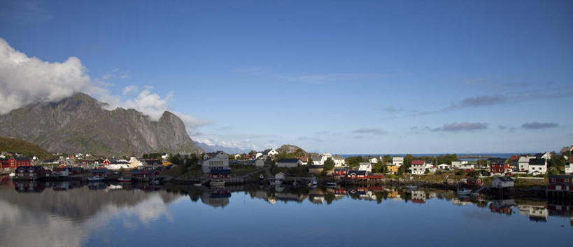 无人,横图,全景,室外,白天,湖,山,挪威,反射,乡村,云,天空,自然,社区,摄影,宁静,南锡,彩图