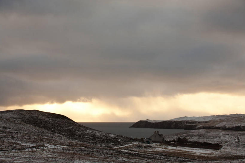 无人,横图,室外,白天,海洋,山,路,英国,房屋,水平线,风景,自然,摄影,宁静,设得兰群岛,彩图
