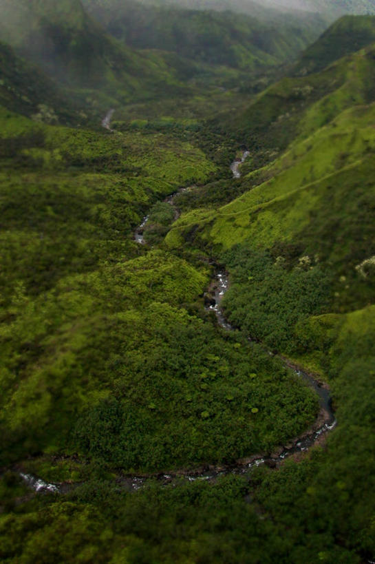无人,竖图,俯视,室外,白天,旅游,度假,河流,美景,山,美国,弯曲,景观,山谷,娱乐,绿色,自然,享受,休闲,景色,放松,摄影,宁静,自然风光,考艾岛,移轴摄影,太平洋岛屿,彩图,高角度拍摄