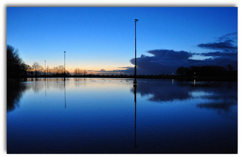 无人,横图,室外,湖,荷兰,对称,反射,云,风景,天空,黄昏,摄影,宁静,溜冰场,格罗宁根,彩图