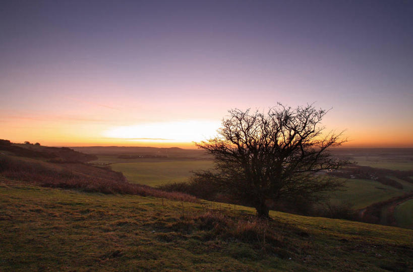 无人,横图,室外,旅游,度假,美景,日落,山,太阳,英国,地形,景观,娱乐,草,风景,天空,自然,享受,休闲,景色,放松,摄影,宁静,自然风光,贝德福德郡,彩图,独处