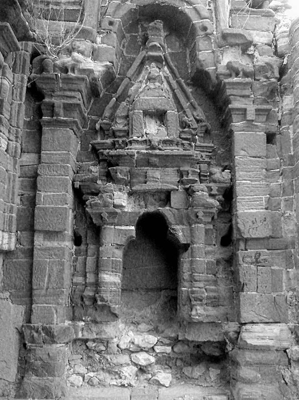 无人,竖图,黑白,室外,白天,建筑,巴基斯坦,墙,历史,废墟,地标建筑,摄影,印度教,岩石