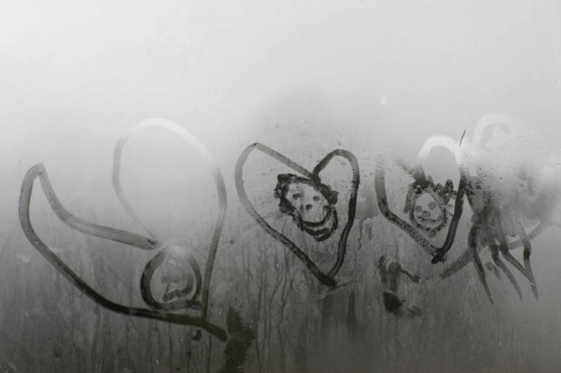 无人,横图,室外,雾,窗户,美国,湿,蒸汽,摄影,创造力,冷凝,想法,心型,彩图,爱