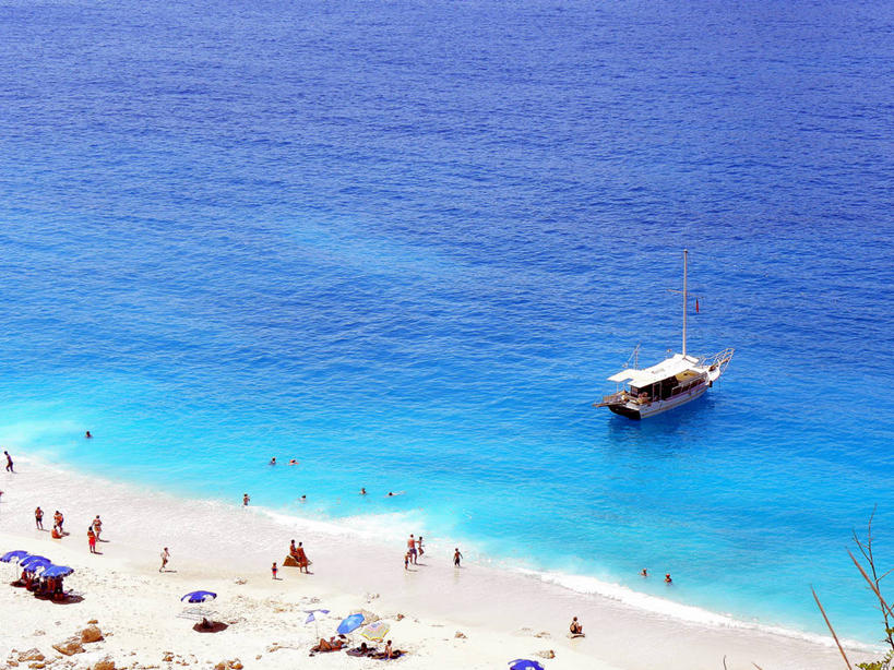 帆船,横图,俯视,室外,白天,海洋,自然,运输,摄影,享乐,海滩,休闲活动,彩图,高角度拍摄,卡斯