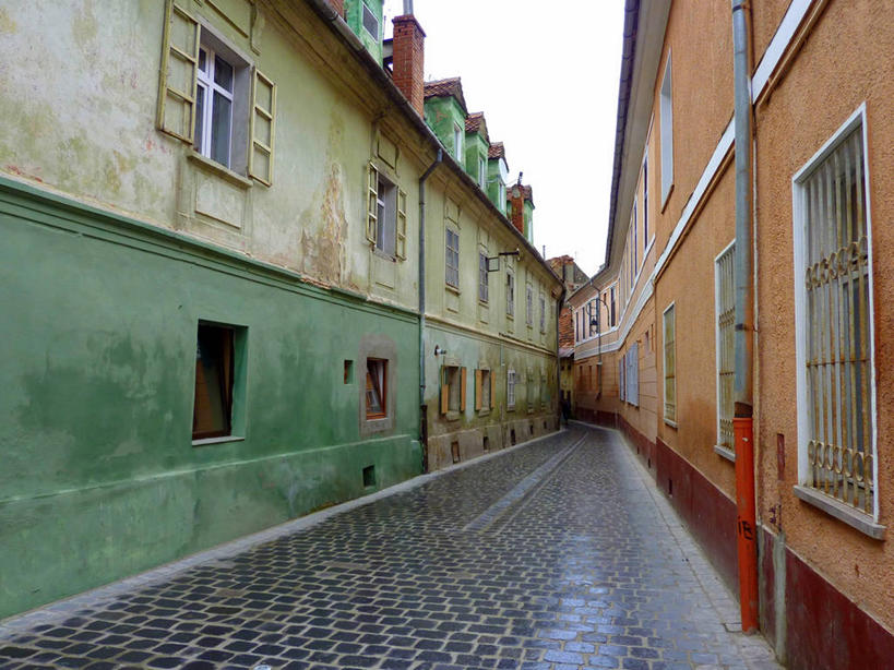 无人,横图,室外,白天,窗户,城市,建筑,街道,罗马尼亚,天空,摄影,宁静,布拉索夫,彩图