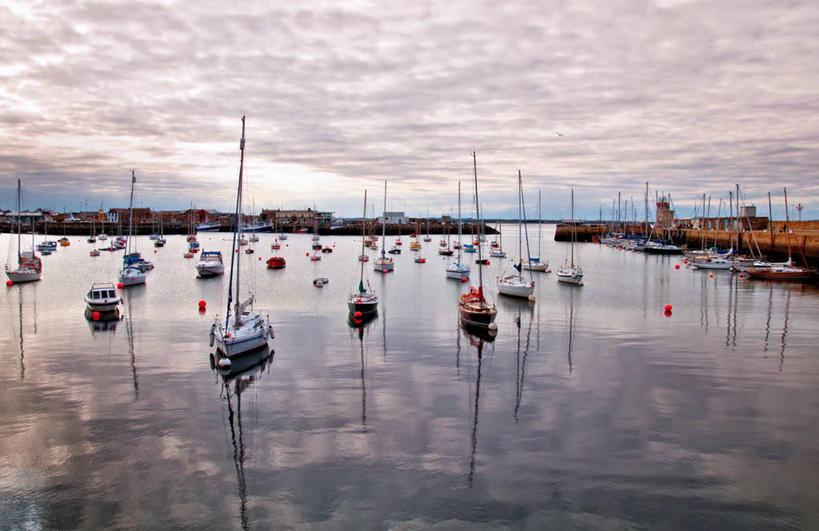 无人,横图,室外,海洋,爱尔兰,许多,反射,云,游艇,很多,天空,黄昏,运输,摄影,宁静,彩图