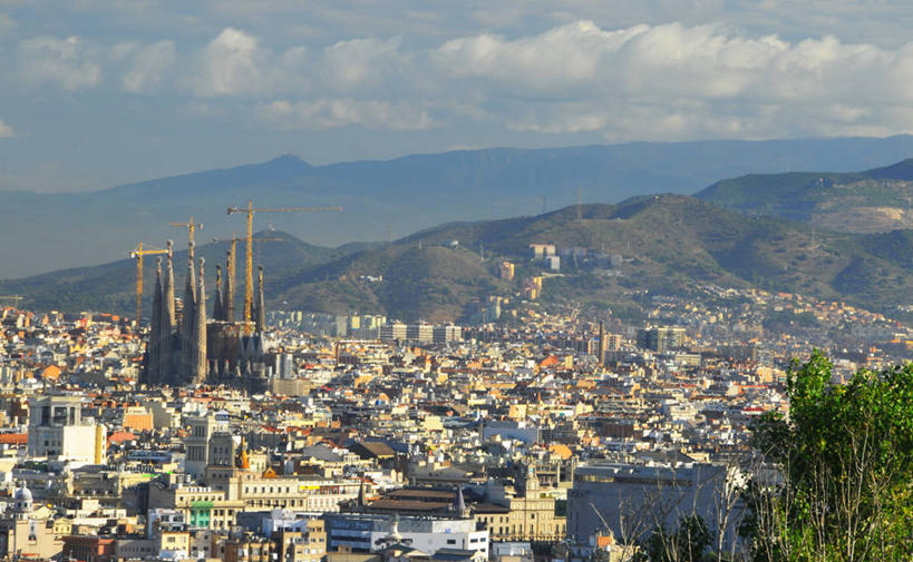 横图,西班牙,巴塞罗那,摄影