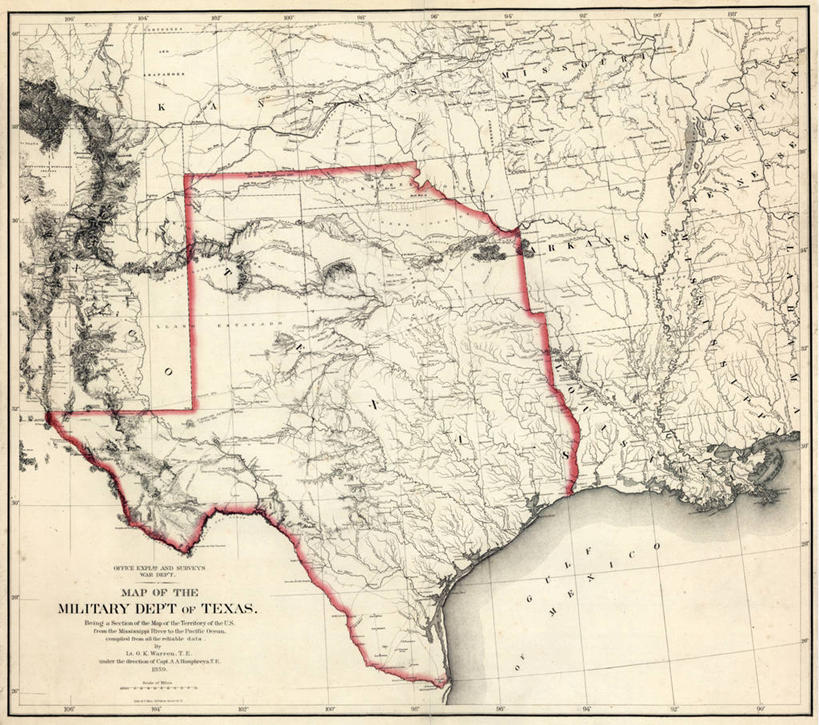 无人,横图,地图,历史,古董,德克萨斯,彩图