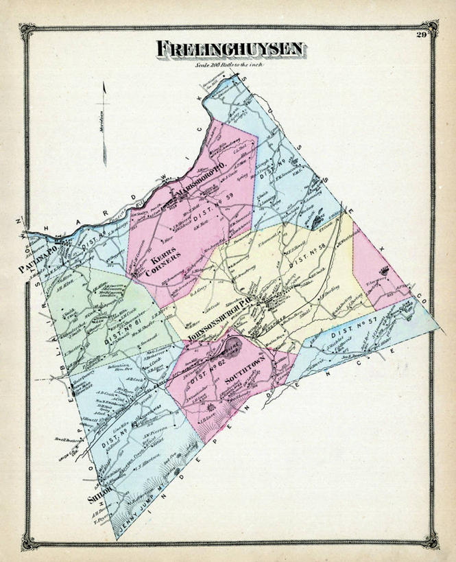 无人,竖图,地图,历史,古董,新泽西,彩图