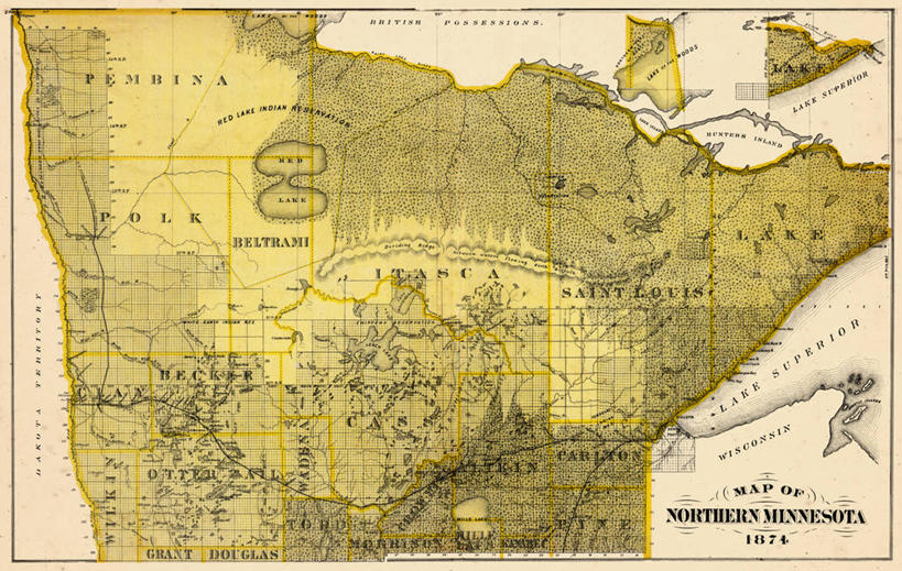 无人,横图,地图,历史,古董,明尼苏达,彩图