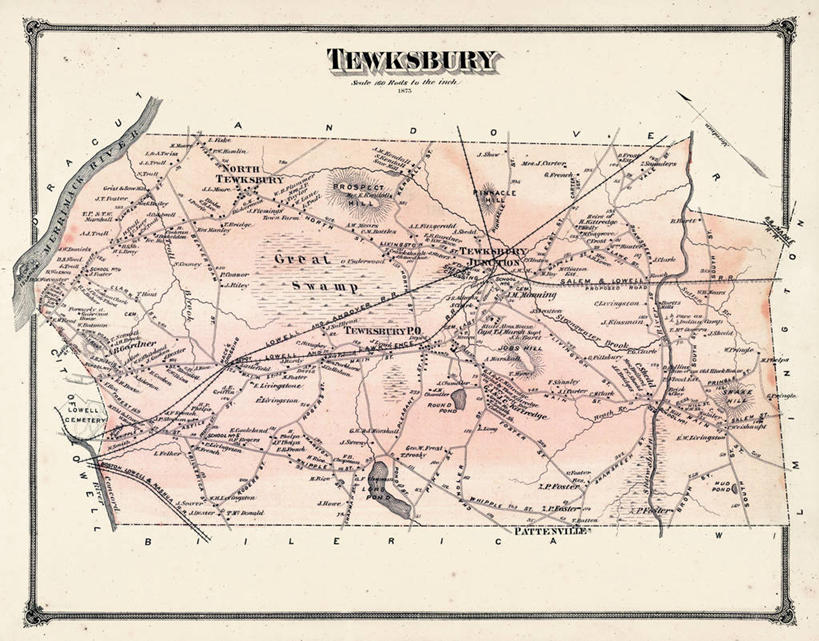 无人,横图,地图,历史,古董,马萨诸塞,彩图