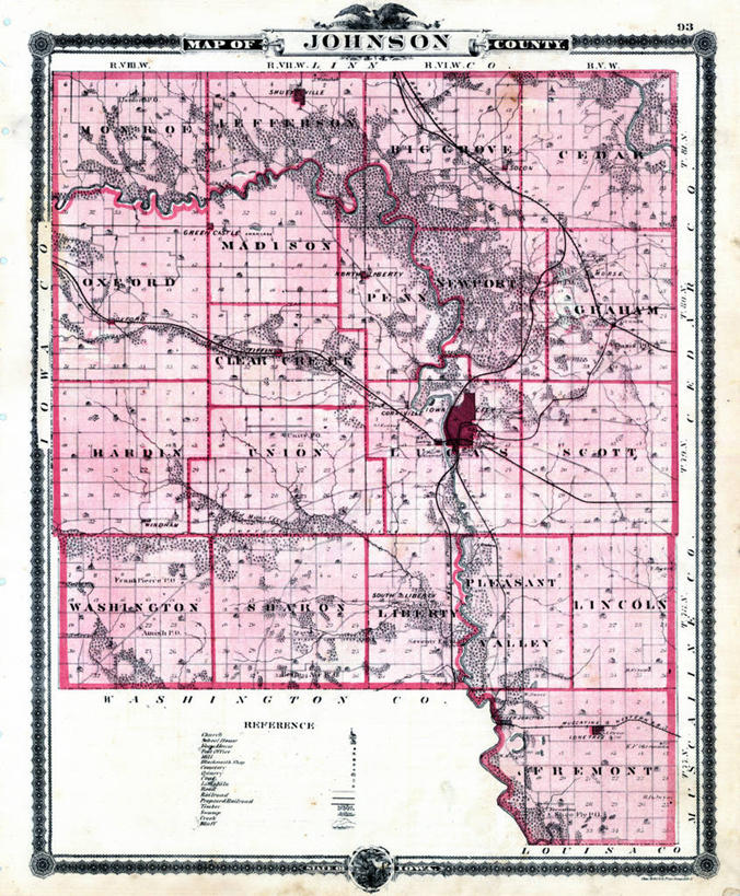 无人,竖图,地图,历史,古董,彩图,爱荷华