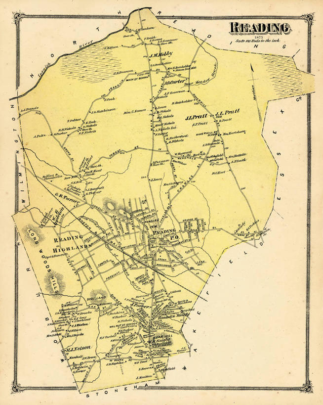 无人,竖图,地图,历史,读书,古董,马萨诸塞,彩图