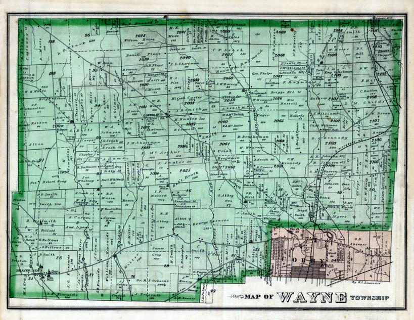 无人,横图,地图,历史,古董,宾夕法尼亚,彩图