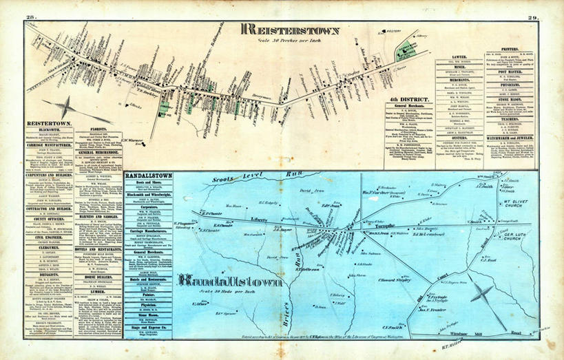 无人,横图,地图,历史,古董,马里兰,彩图
