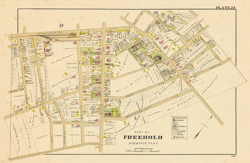 无人,横图,地图,历史,古董,新泽西,彩图