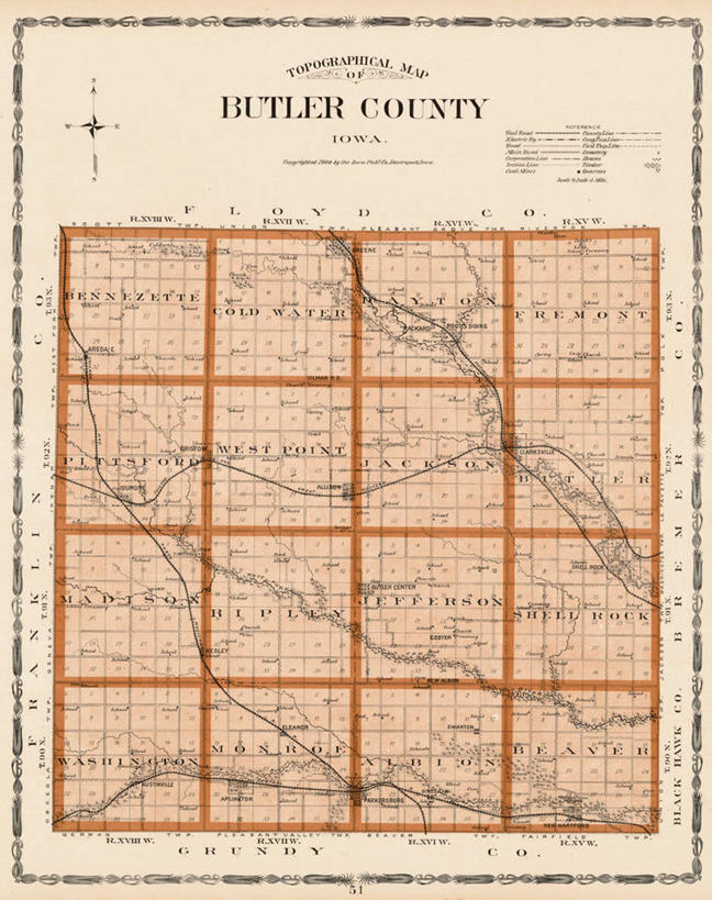 无人,竖图,地图,历史,古董,彩图,爱荷华