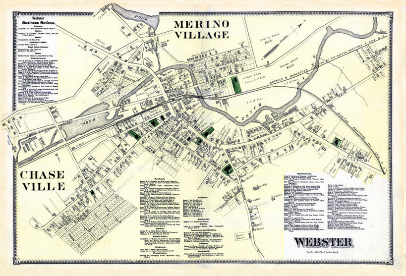 无人,横图,地图,追赶,城镇,历史,古董,马萨诸塞,彩图