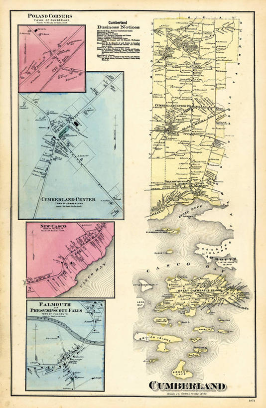 无人,竖图,地图,城镇,历史,古董,缅因州,波特兰,坎伯兰县,彩图