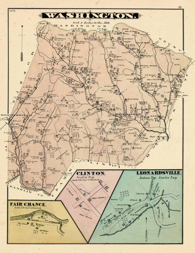 无人,竖图,地图,城镇,首都,历史,古董,华盛顿特区,宾夕法尼亚,彩图