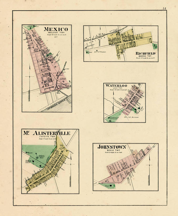 无人,竖图,地图,墨西哥,城镇,历史,古董,宾夕法尼亚,彩图,约翰斯敦