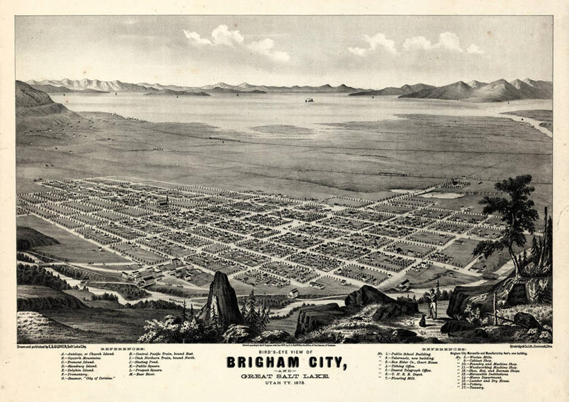 无人,横图,俯视,地图,历史,古董,犹他,彩图,高角度拍摄