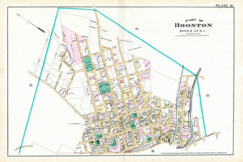 无人,横图,地图,历史,古董,新泽西,彩图